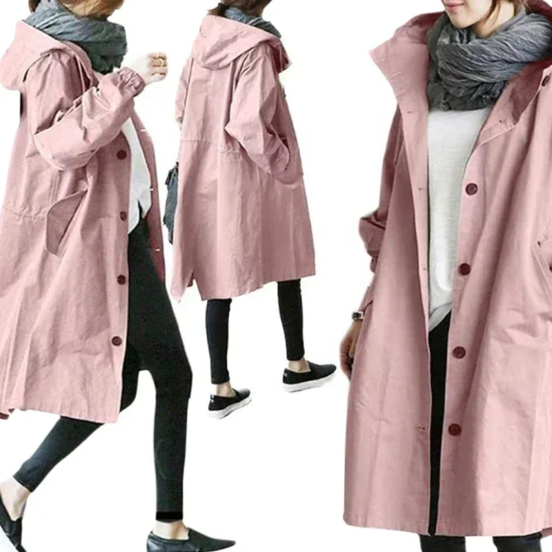 Women's Hooded Long Winter Jacket | Waterproof