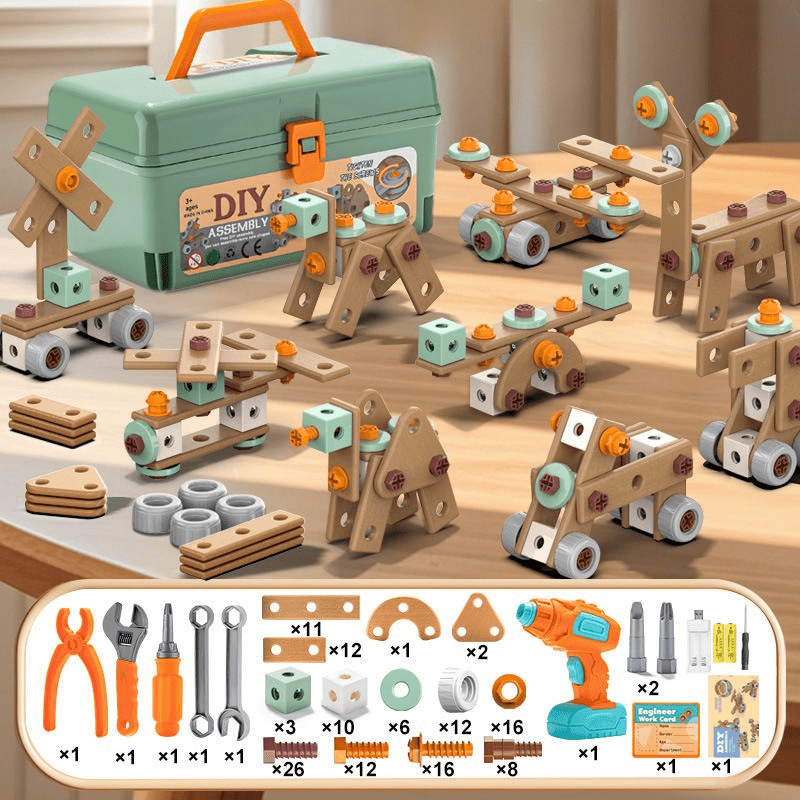 100-Piece Tool Set for Imaginative Kids Ages 3 and Up