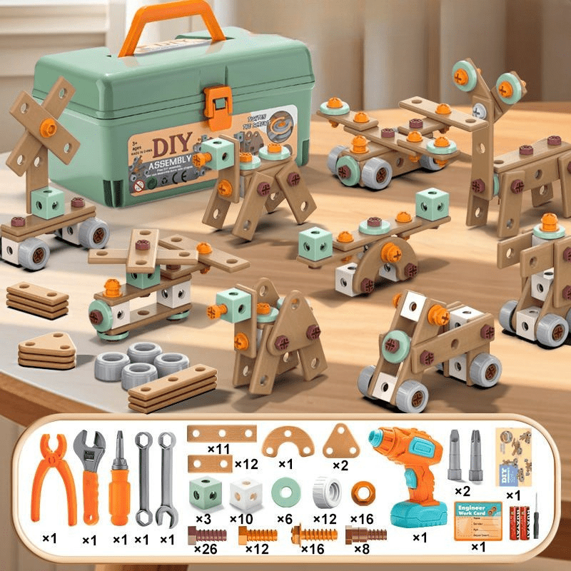 100-Piece Tool Set for Imaginative Kids Ages 3 and Up