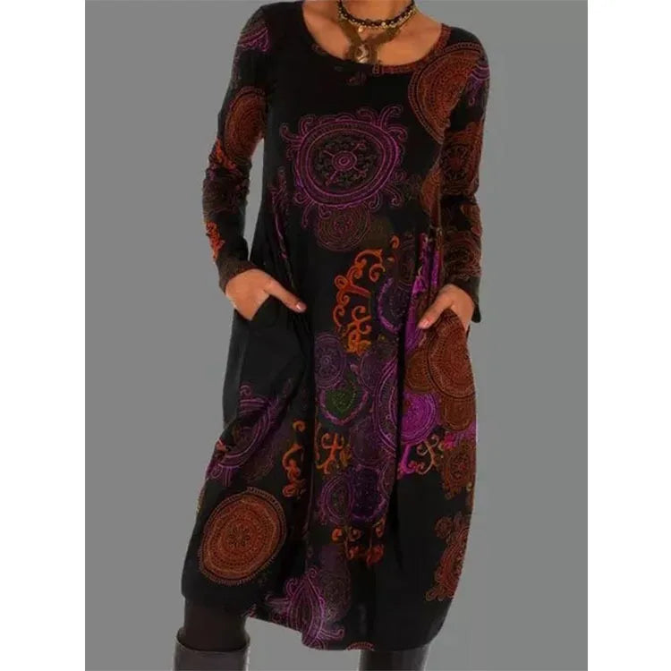 Women's Elegant Winter Dress | Midi