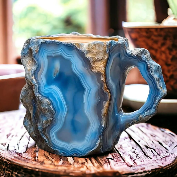 Artisan Mineral Crystal Coffee Mugs | Insulated & Microwave Safe | 350–450 ml
