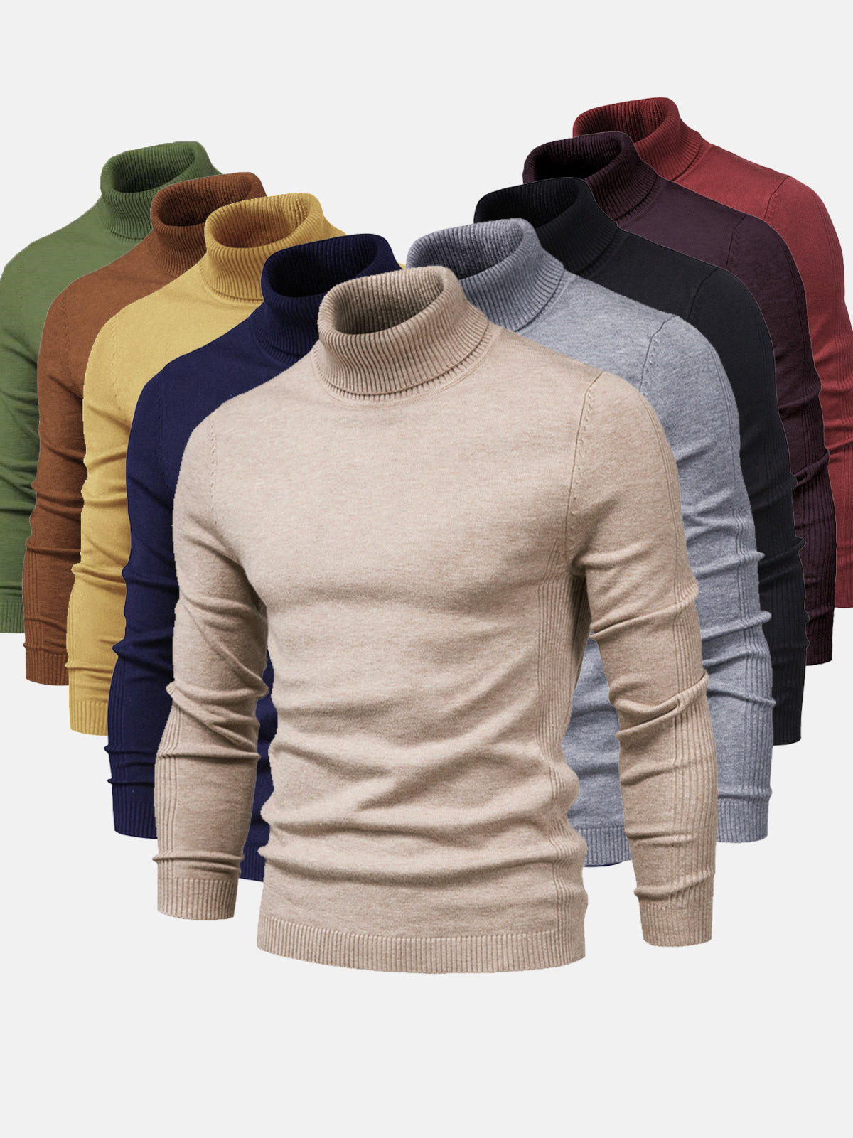 Men's Short Turtleneck Sweater | Washable