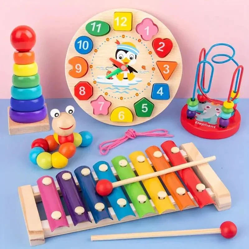 5-in-1 Educational Play Set – Fostering Creative Development for Babies Aged 6 Months and Up