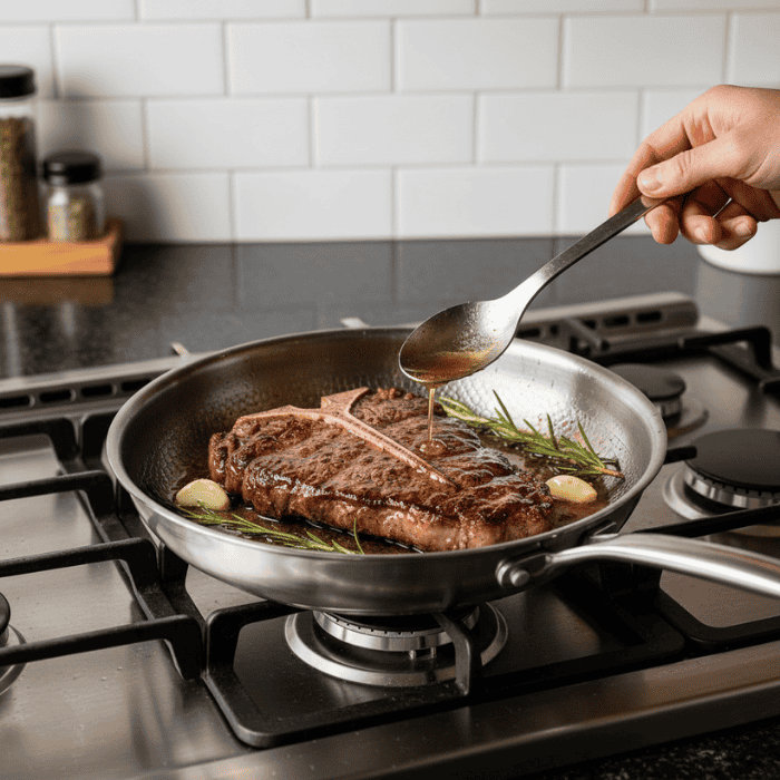 High-Quality Titanium Frying Pan – Uncoated Cookware Suitable for All Stove Types