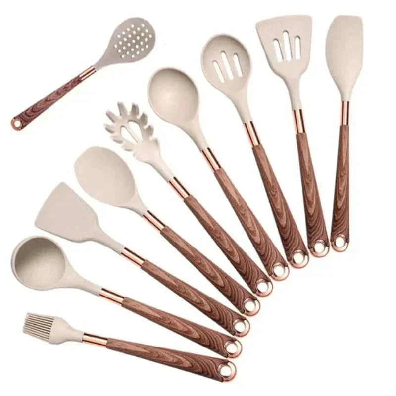 10-Piece High-Quality Silicone Kitchen Utensil Set