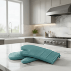 Heat-Resistant Non-Slip Silicone Oven Gloves for Ultimate Protection