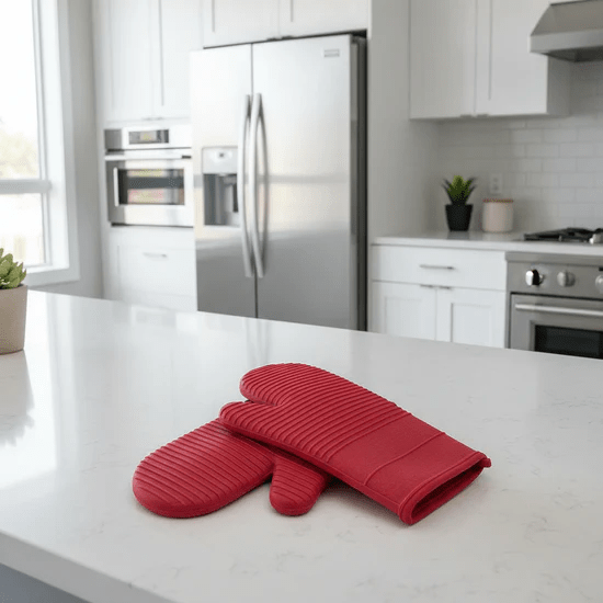 Heat-Resistant Non-Slip Silicone Oven Gloves for Ultimate Protection