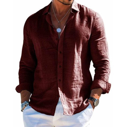 Men's Long Sleeve Summer Shirt | Casual
